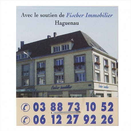 Boîte et Pochette de Cure Dents Personnalisées FISHER IMMOBILIER