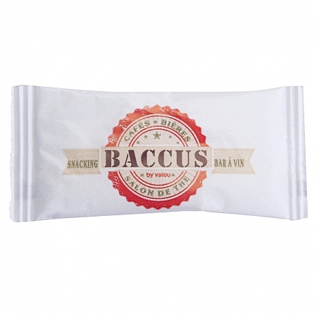 Coussinet publicitaire de Sucre Blanc 4g Ecocert BACCUS