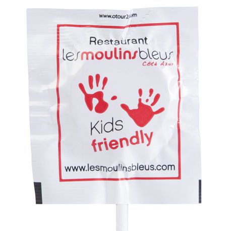 Sucette publicitaire personnalisé LES MOULINS BLEUS