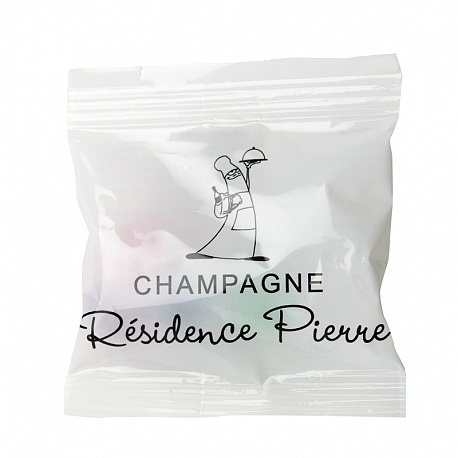 Sachet de Bonbon publicitaire personnalisé transparent Dragibus 5g RESIDENCE PIERRE