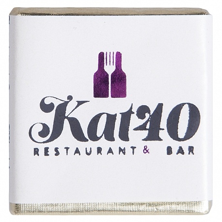 Chocolat Napolitain au Lait 4g personnalisé KAT40