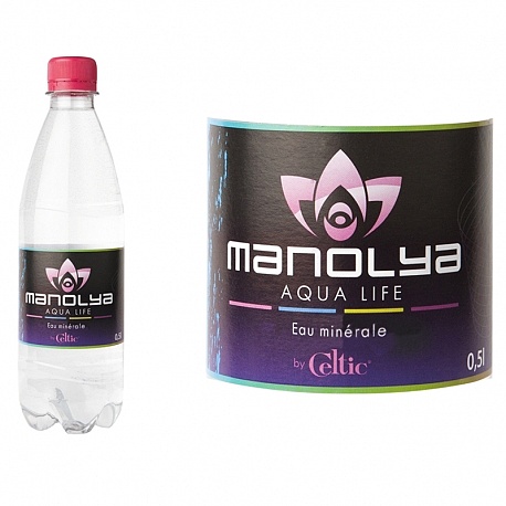 Bouteille d'Eau personnalisée Plate 50cl MANOLYA