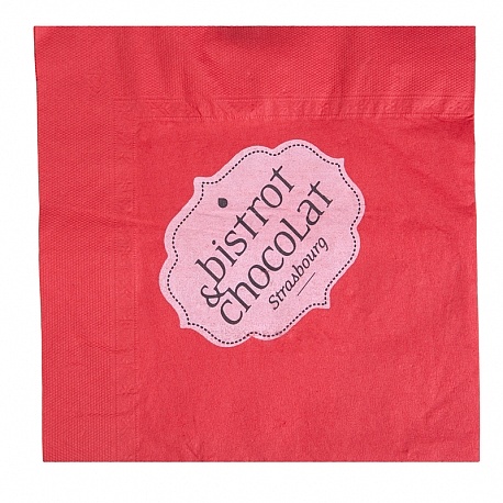 Serviette Ouate personnalisée BISTROT ET CHOCOLAT
