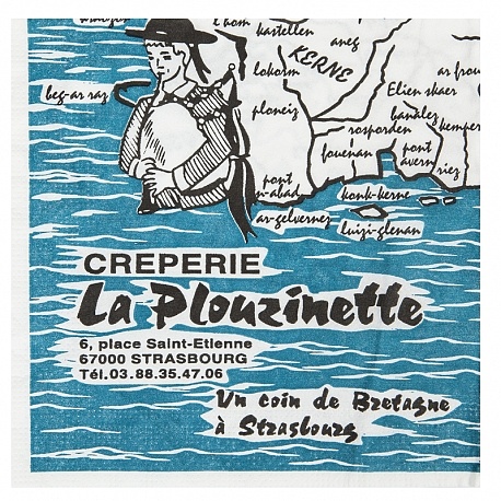 Serviette Ouate Recyclée personnalisée LA PLOUZINETTE