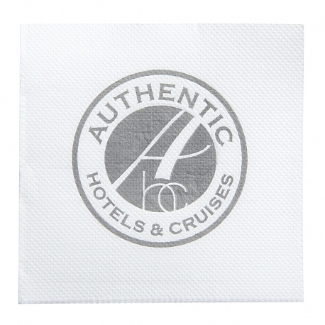 Serviette Cocktail Double Point publicitaire AUTHENTIC HOTELS