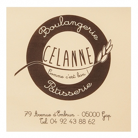 Serviette Double Point publicitaire CELANNE