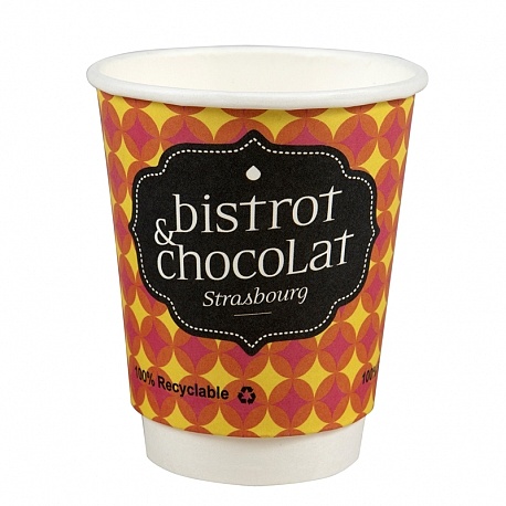Impression Gobelet publicitaire 4OZ BISTROT ET CHOCOLAT