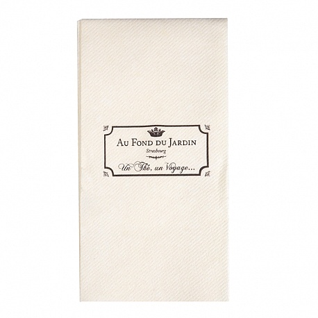 Serviette personnalisée Airlaid AU FOND DU JARDIN